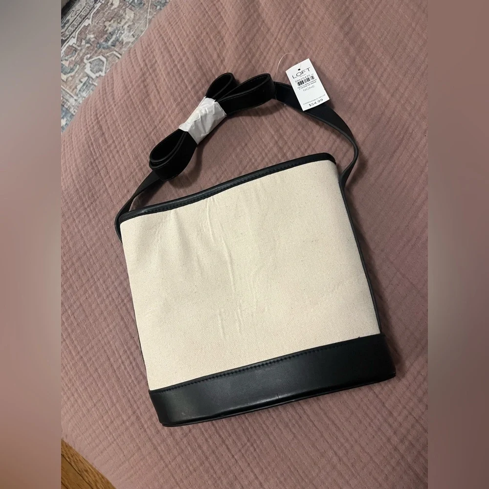 LOFT Canvas Bucket Bag